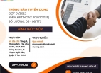THÔNG BÁO TUYỂN THỰC TẬP SINH NGÀNH LUẬT ĐỢT 01/2025