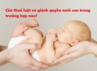 Cần thuê luật sư giành quyền nuôi con trong trường hợp nào?
