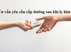 Tư vấn yêu cầu cấp dưỡng sau khi ly hôn